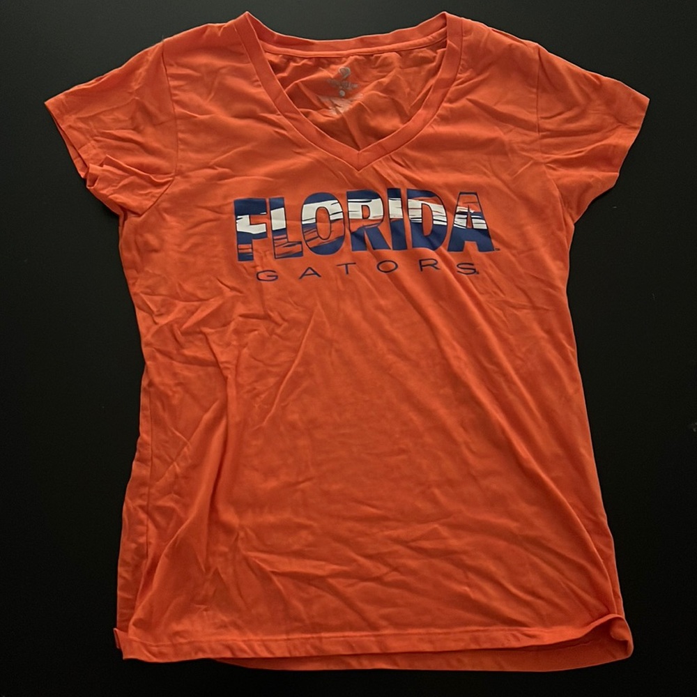 Florida Gators V-Neck, Size Large, Colors Orange, White, Blue